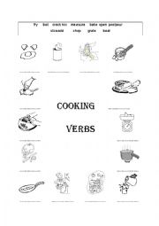 English Worksheet: Cooking verbs