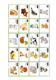 Animals - Worksheet for ESL