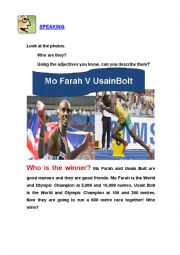 English Worksheet: Mo Farah Bolt