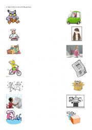 English Worksheet: Vocabulary & Grammar test for 10-12 years old.