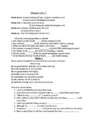 English Worksheet: Phrasal Verbs