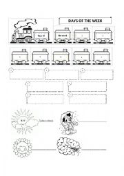 English Worksheet: Days of the week