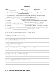 English Worksheet: Passive voice exercise