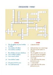 Crossword - Family