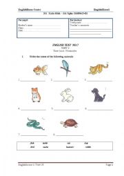 English Worksheet: pet day