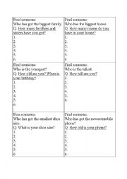 English Worksheet: Find someone who_adjectives