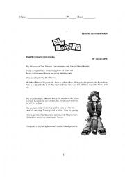 English Worksheet: Reading comprehension