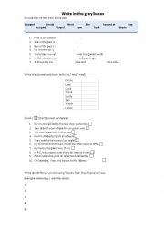 English Worksheet: Past Simple