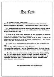 English Worksheet: end of term test 1 9th form