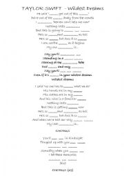 English Worksheet: Taylo Swift - Wildest Dreams