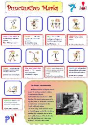 English Worksheet: Punctuation marks