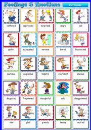 English Worksheet: Feelings & Emotions