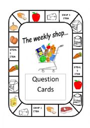 English Worksheet: Food Board Game (countable and Uncountables)