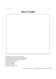 English Worksheet: Draw a Monster