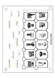 English Worksheet: Routine