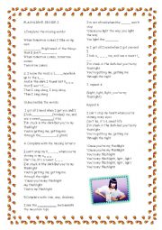 English Worksheet: flashlight  by Jessie J