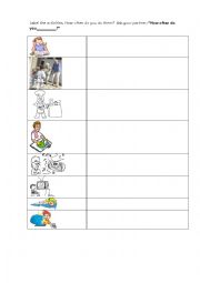 English Worksheet: How often do you...?