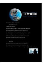 English Worksheet: The 11th Hour