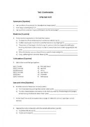 English Worksheet: The Companion - Agatha Christie