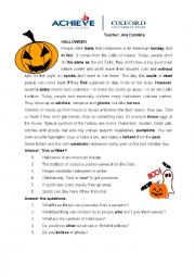 Halloween Worksheet