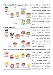 English Worksheet: Families - Intermediate - Part II