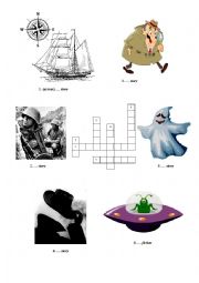 English Worksheet: Literature (crossword)