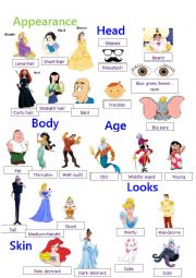 English Worksheet: Appearance