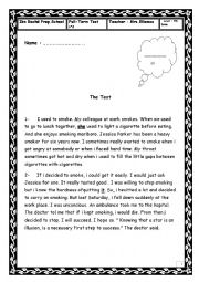 English Worksheet: 9th form