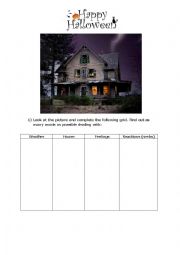 English Worksheet: Halloween A2