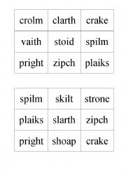 Phonics Screening Bingo