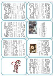 English Worksheet: A Christmas Carol (by Ch. Dickens) Mini-book.