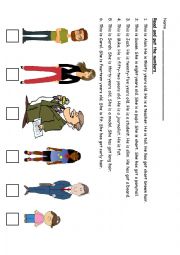 English Worksheet: Describing People