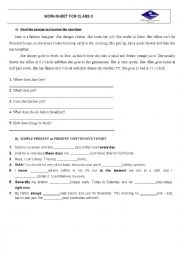 English Worksheet: Worksheet For 10th Grade