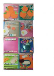 English Worksheet: food book