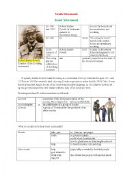 English Worksheet: Scout Movement