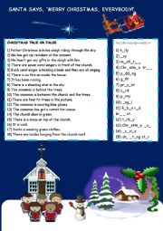 English Worksheet: Christmas Activities