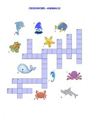 English Worksheet: Crossword - Animal 3