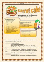 Vocabulary Revision 6A - ways of cooking - RECIPE with key 