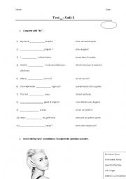 English Worksheet: Present simple