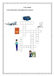 English Worksheet: at the Airport