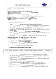 English Worksheet: Worksheet For 11th Grade