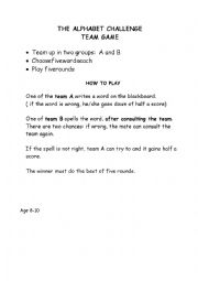 The Alphabet Challenge