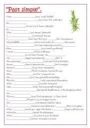 English Worksheet: Past Simple