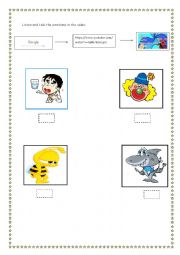 English Worksheet: Emotions Fun Activity! Watch and Tick