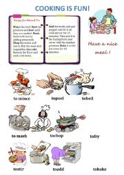 Cooking verbs