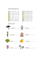 English Worksheet: Letters