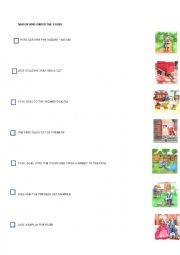 English Worksheet: ORDER THE TALE 