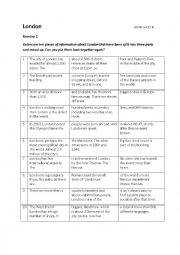 English Worksheet: London