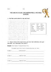 English Worksheet: The globertrotters or The World Travelers.