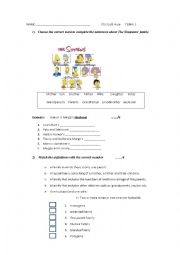 English Worksheet: family members